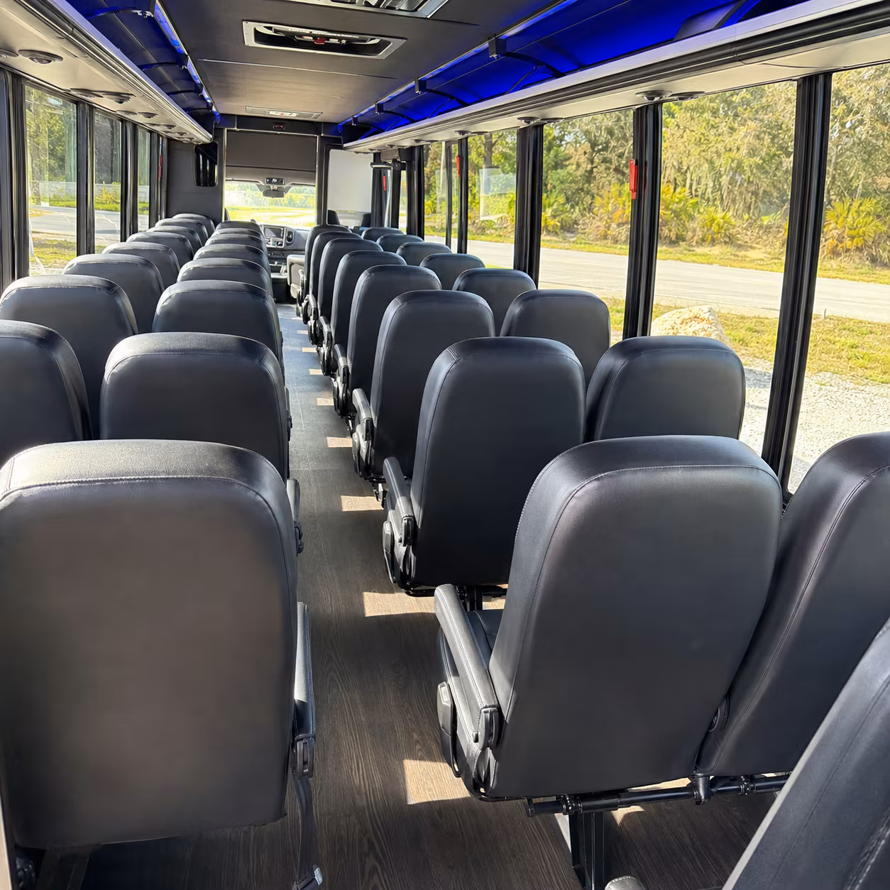 lakeland 28 passenger minibus inside