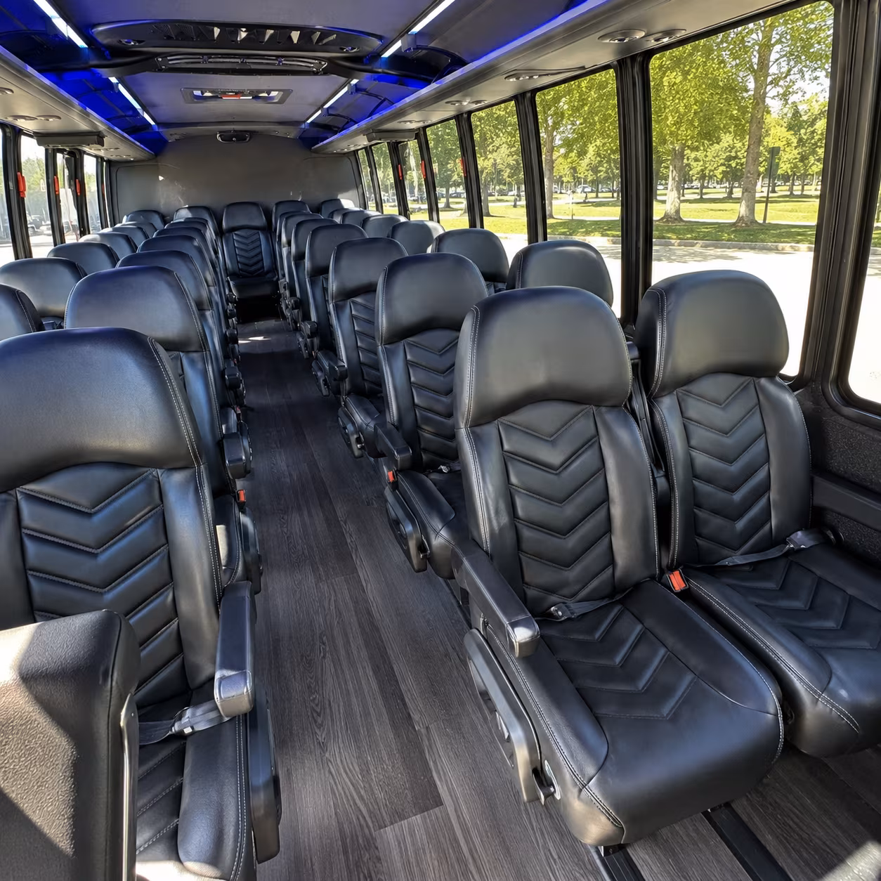 lakeland 28 passenger minibus interior