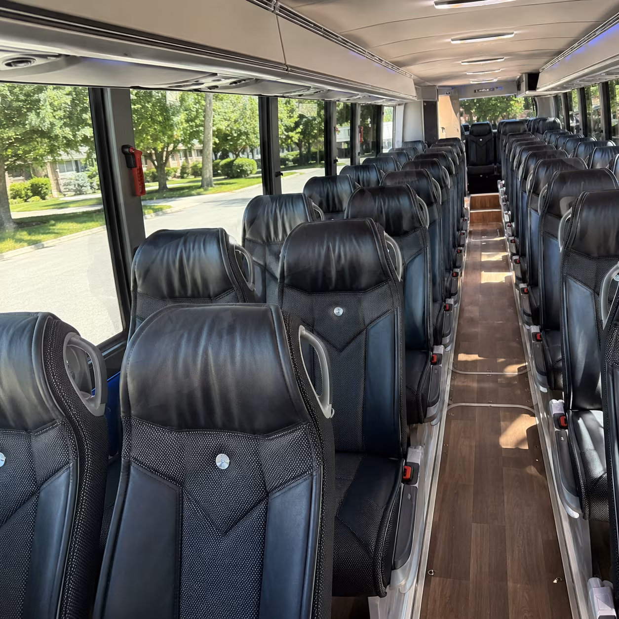 lakeland 40 passenger charter bus inside