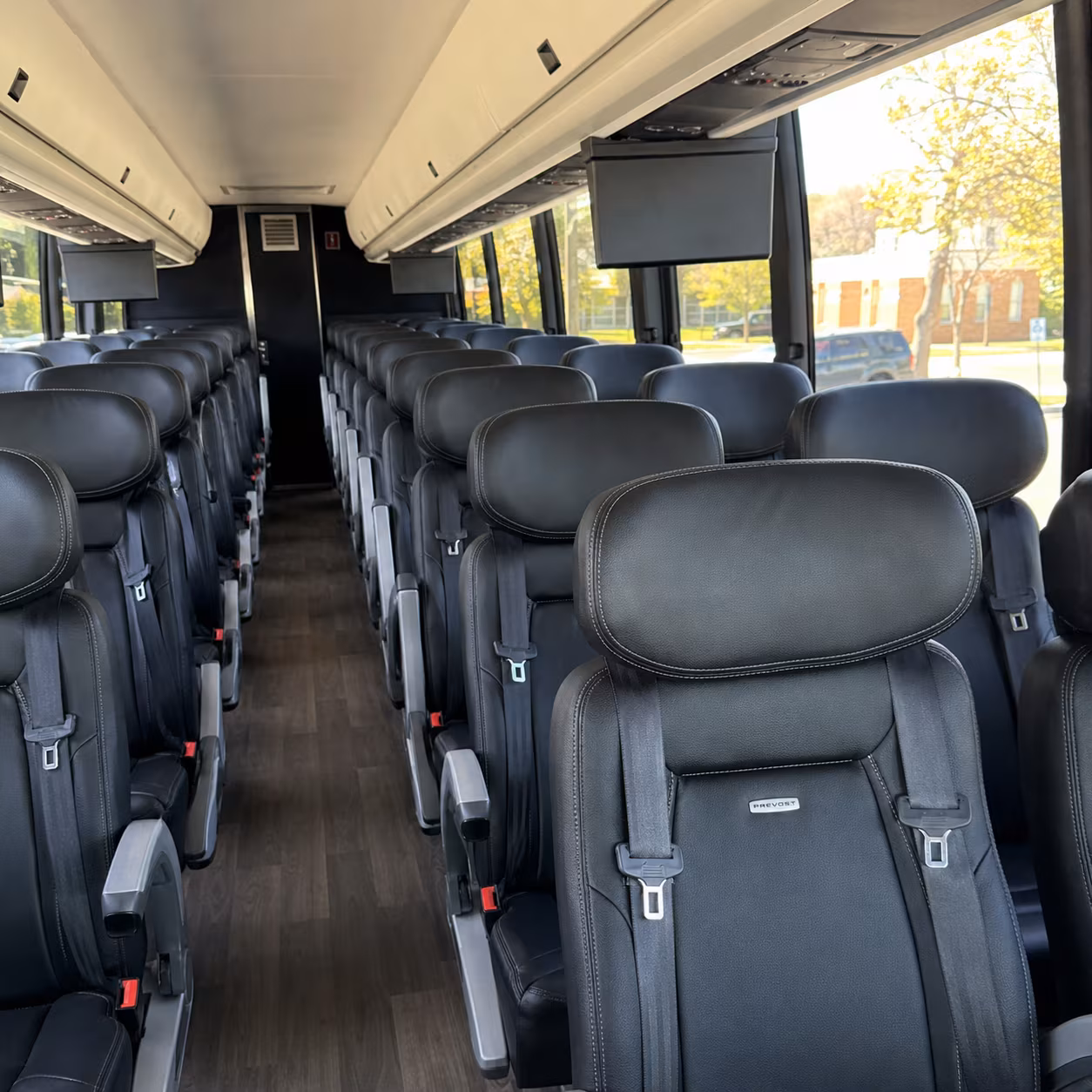 lakeland 45 passenger charter bus inside