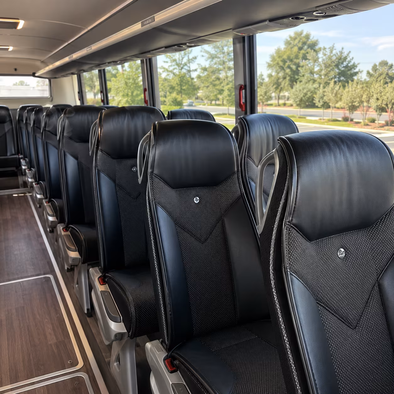 lakeland 45 passenger charter bus interior