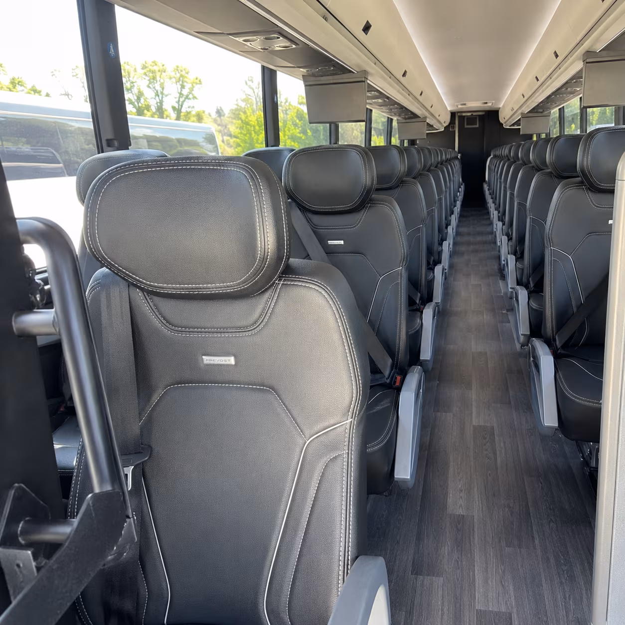 lakeland 47 passenger charter bus interior
