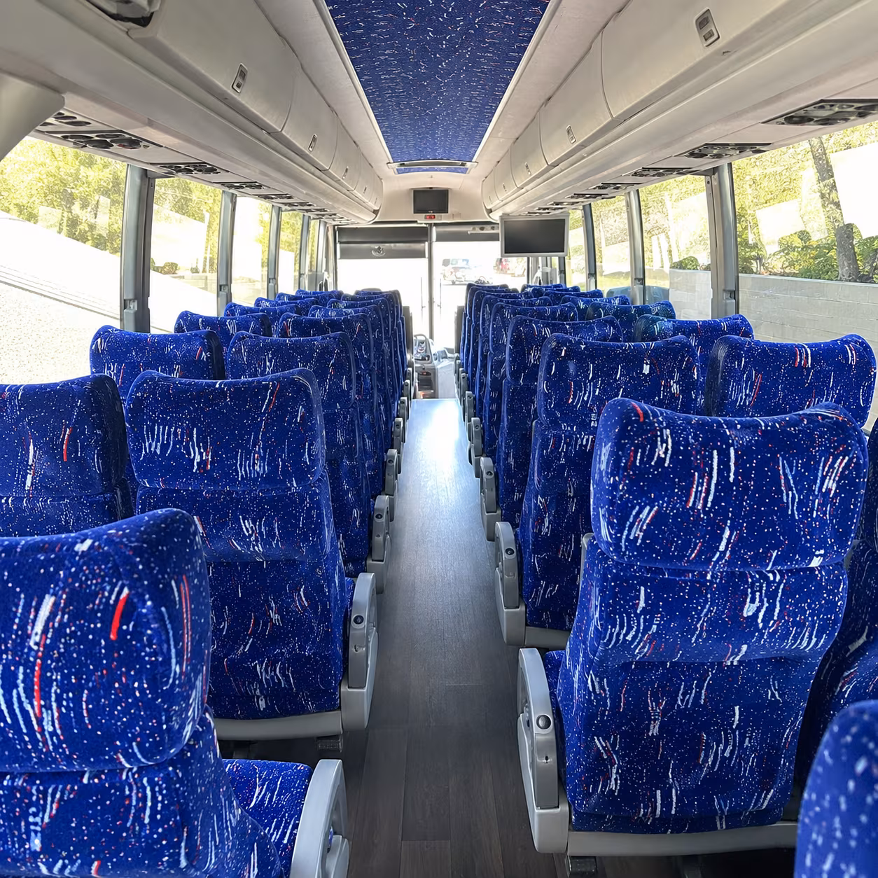lakeland 50 passenger charter bus interior
