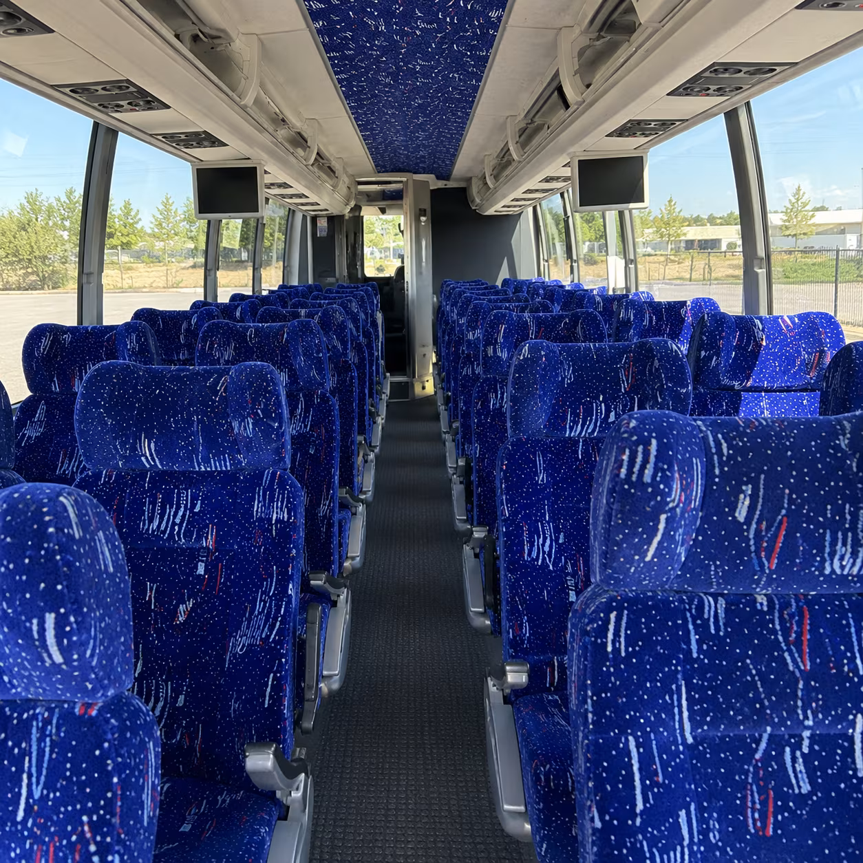 lakeland 54 passenger charter bus interior