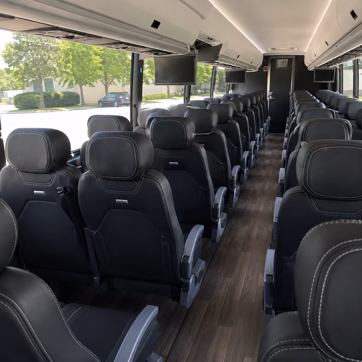 lakeland 56 passenger charter bus interior