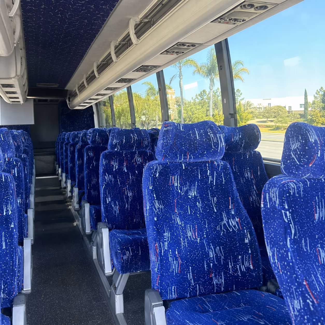lakeland charter bus interior