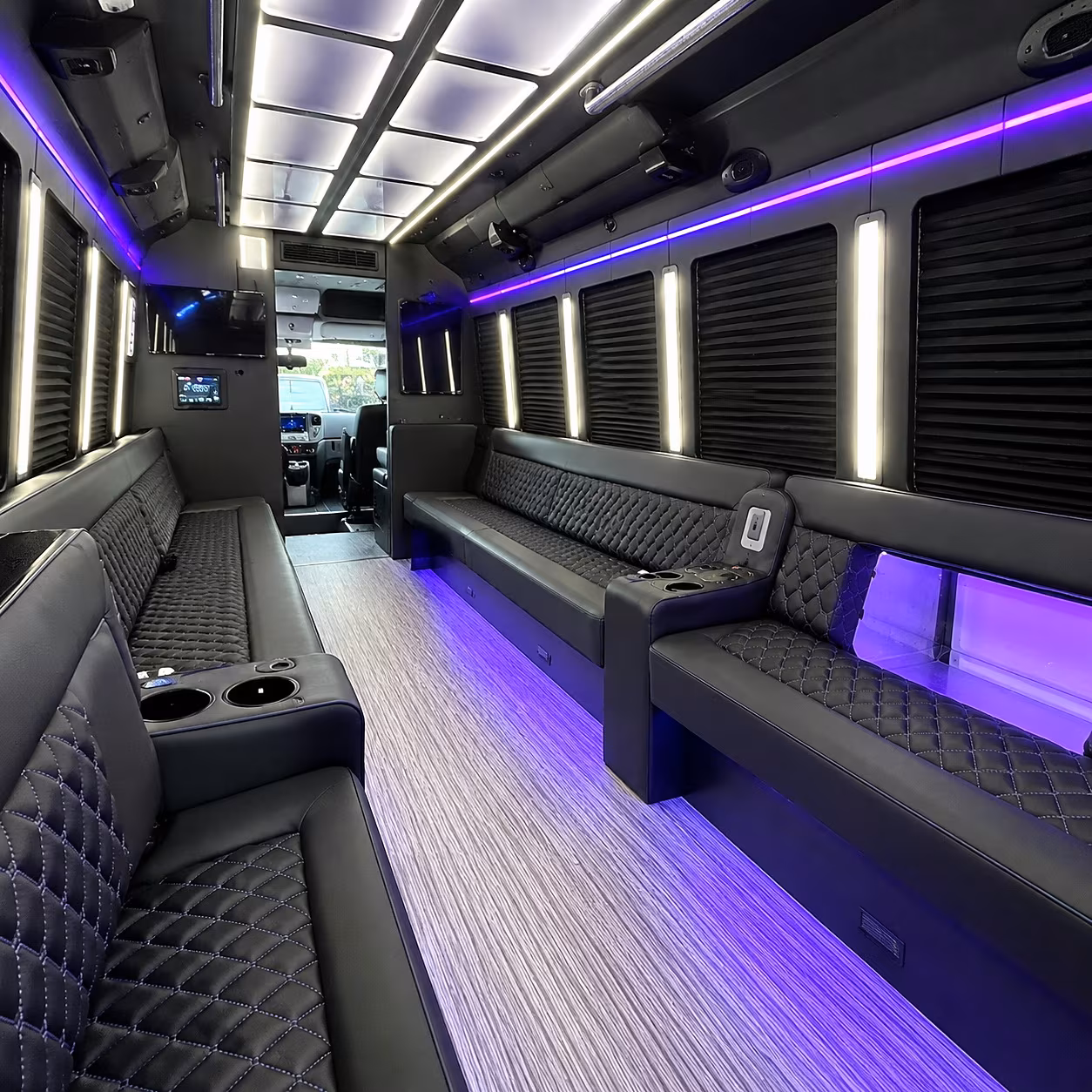 lakeland party bus interior